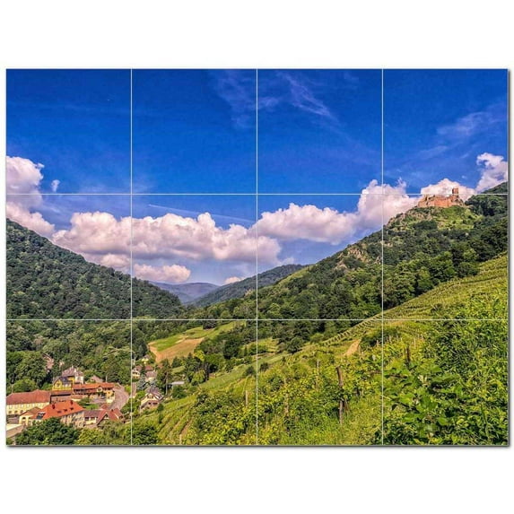 Mountain Ceramic Tile Mural Kitchen Backsplash Bathroom Shower 401132-L43