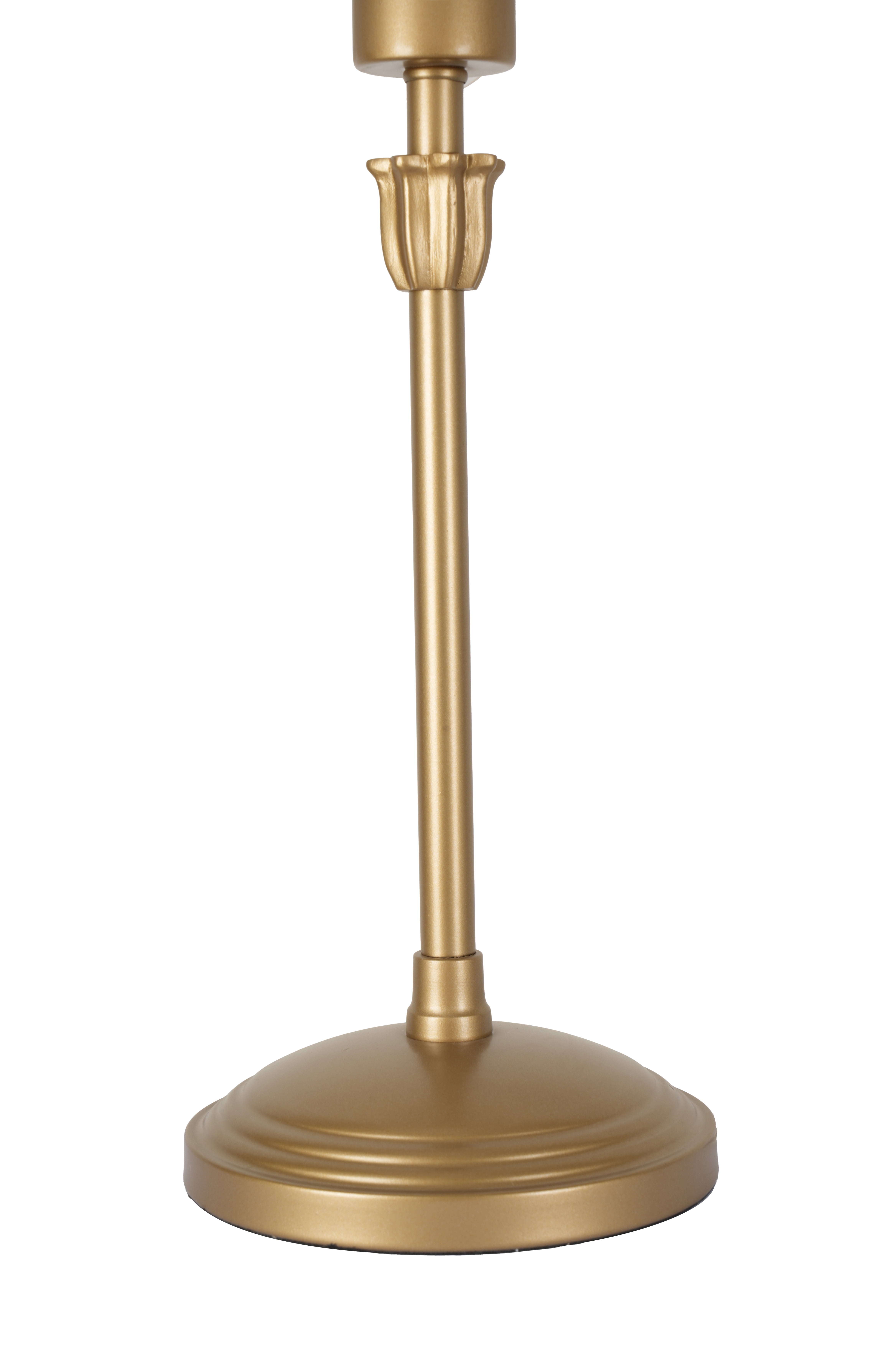 Home Decor Collection Capiz Scalloped Glass Table Lamp, Gold Finish, 19"H