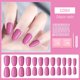 thumbnail image 3 of ibcccndc Press-on Kit de uñas postizas Color brillante Forma trapezoidal Nail Art Tips Tools ibcccndc rosa claro, 3 of 7