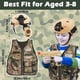 thumbnail image 3 of Disfraz de soldado de combate militar para niños con casco DeaO, 3 of 9