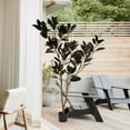 thumbnail image 6 of Poetree 6FT Artificial Rubber Tree in Pot,Fake Ficus Plant for Home & Office,Low Maintenance Faux Tree for Living Room, Patio, Decor, 6 of 10