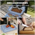thumbnail image 5 of Feasto 9-Piece Multifunctional Collapsible BBQ Prep Tub | Grill Station with Cutting Board, Knives, Meat Claws for Camping, RV & Kitchen, 5 of 9