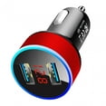 thumbnail image 3 of TISHITA Car Charger Adapter Ports USB Charger Fast Charging for Smartphones Cameras Red, 3 of 8