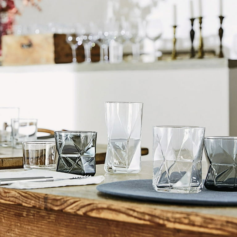 Bormioli Rocco Diamond Cooler Glasses Clear 16 Oz Set Of 6