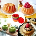 thumbnail image 7 of Silicone Fluted Tube Baking Mold Round Cake Ring Pan Non-Stick Flexible Dessert Bakeware for Chiffon Bundt Pudding Pastry Oven and Microwave Use 12Pcs, 7 of 7
