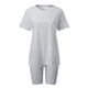 thumbnail image 3 of Conjunto deportivo de manga corta y pantalones cortos para mujer, para yoga y running - S-XXXL, 3 of 4