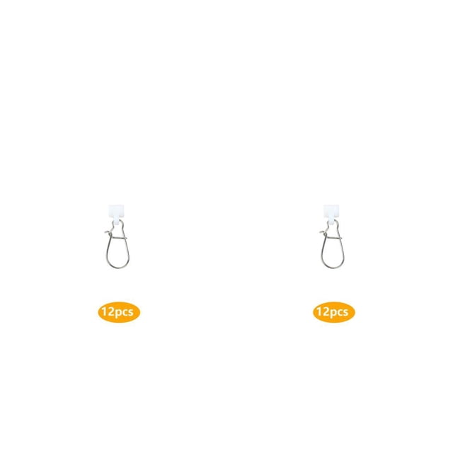 Advancent Paquete de 12 toboganes para sedal de pesca, pines deslizantes de alta resistencia, conectores, accesorio de conexión para exteriores, Blanco 2piezas