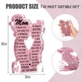 thumbnail image 2 of Mother's Day Gift Acrylic Desktop Decor for Mom Heartfelt Plaque Ornament New Acrylic Desktop Sign Home Office Decoration Sentimental Gift for Mother Grandma B, 2 of 3