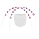 thumbnail image 4 of 2 adornos temporales para dientes con caja de almacenamiento, cadena para brackets, accesorio para brackets DIY Rosa, 4 of 9