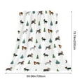 thumbnail image 3 of Tarmeek Christmas Throw Blanket, Flannel 79x59 Inch Cute Dogs Blanket, Ultra-Soft Cozy Winter Xmas Decor, Christmas Blanket for Couch Bed Living Room, Christmas Decorations Indoor, 3 of 6
