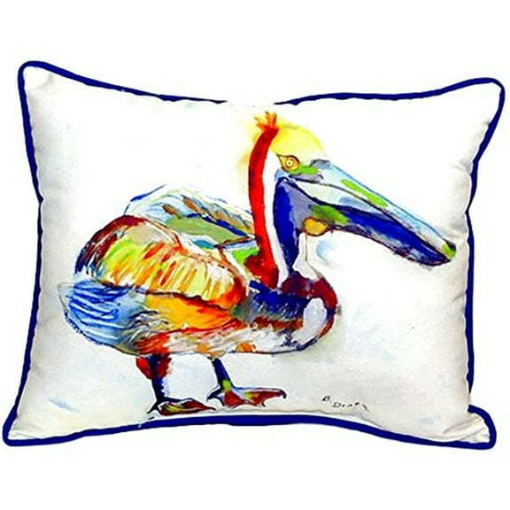 Betsy Drake SN983A 11 x 14 in. Heathcliff Pelican Small Indoor & Outdoor Pillow