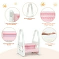 thumbnail image 7 of Kadyn Kids Kitchen Step Stool, Toddler Kitchen Stool Helper, Kids Step Stool Learning Helper with Armrest for Kitchen Toilet Potty Training-Pink, 7 of 7