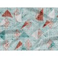 thumbnail image 5 of oneOone Rayon Sky Blue Fabric Texture & Triangle Geometric Sewing Material Print Fabric By The Yard 56 Inch Wide, 5 of 5