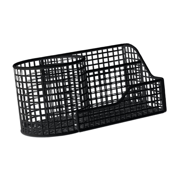 Organizador de escritorio, tocador, lápices escolares, portalápices, soporte para brochas de maquillaje Negro
