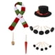 thumbnail image 1 of Bewildely Kit de decoración de muñeco de nieve de Navidad, bufanda, botón de madera, juego de disfraces de dibujos animados, juguetes para niños, Kits de decoración para fiestas Tipo3 Bewildely HA046541-03, 1 of 6