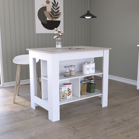 Multicolor Kitchen Island With Spacious Storage And Silver Nanoparticles - 40.93 In. Width Modern Protection 28.26 Depth