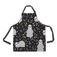 thumbnail image 1 of HATIART Cute Baby Sloths Animals Sleeping Forest Apron Home Kitchen Apron with Pockets, 1 of 1