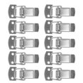 thumbnail image 4 of KAKOWELY garage door lock 10pcs Stainless Steel Spring Loaded Toggle Latch For Toolbox Chest Case Box Secure Locking Clasp With Mounting Screws1.77"X0.87"X0.12", 4 of 5