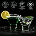 thumbnail image 6 of Crystalia Home Stemless Martini Glasses Set of 4,  Cool Mini Cocktail Shot Drink Glasses, 6 of 11