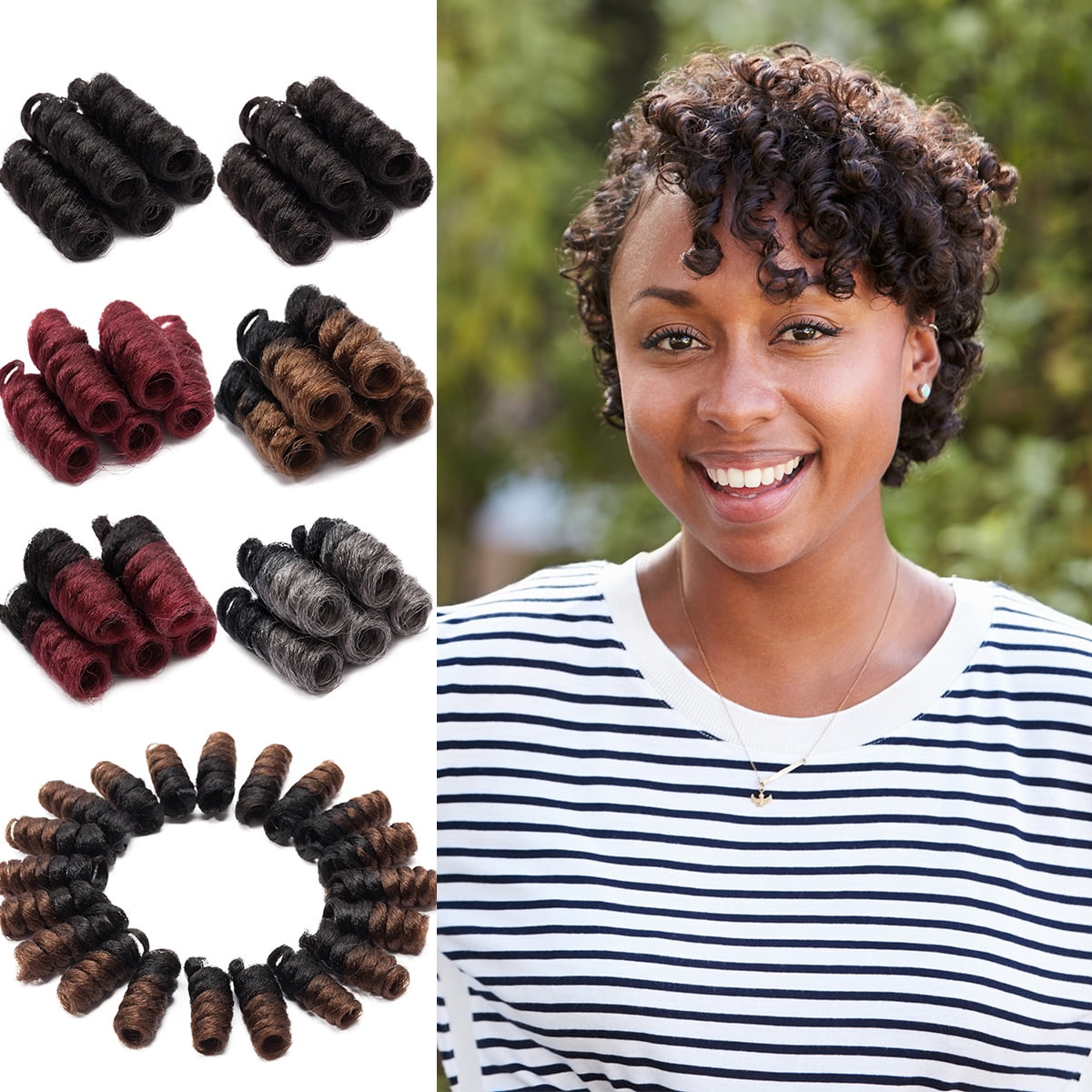 SEGO Afro Kinky Hair Extensions Jamaican Bounce Crochet Braiding Hair Wand  Curl Crochet Braids Extensions Synthetic Hair 