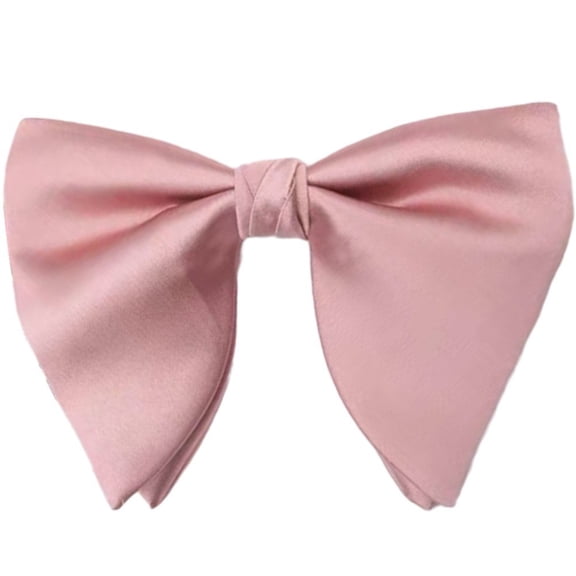 Men Big Bow Ties, Classic Solid Bowtie Adjustable Formal Neck Bowtie Tux Bowtie For Men Wedding Party Accessories