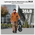 thumbnail image 3 of Nguyen Quach 36lb 15mi Compact Electric Wheelchair for Adults, Lightweight and Foldable, D, 3 of 9