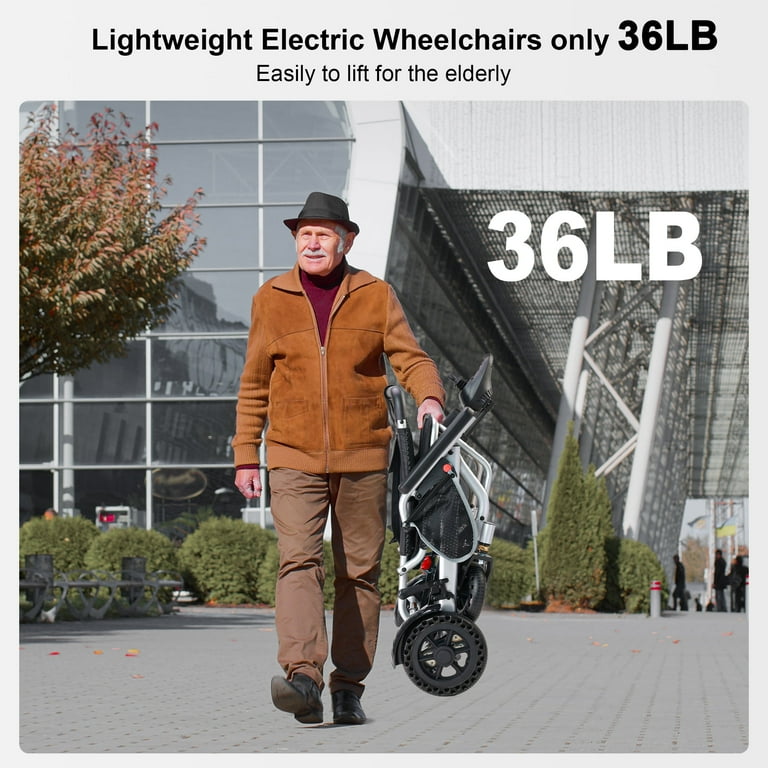 Nguyen Quach 36lb Compact Electric Wheelchair, Lightweight