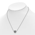 thumbnail image 3 of Leslie's 925 Sterling Silver Polished Diamond Cut With 1 in ext. Necklace; 16.5 inch; for Adults and Teens; for Women and Men, 3 of 4