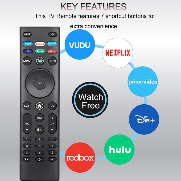 ANFCSMO XRT140 Universal Remote for VIZIO Smart TVs photo 6