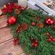thumbnail image 5 of Árbol navideño al revés Decoración de ratán rojo montado en la pared de 60 cm --- Material del árbol navideño rojo al revés: las flores son de terciopelo la hierba es de ANGGREK Otros, 5 of 8