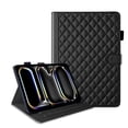 thumbnail image 3 of for iPad Pro 11 inch (2025 M5/2024 M4) Case, Rhombus Pattern Multiple Viewing Angles Stand Slim Folio Cover (Black), 3 of 6