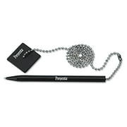 Iconex Preventa Stick Ballpoint Counter Pen, Medium 1mm, Black , Black Barrel