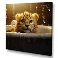 thumbnail image 2 of Designart "Quick Dip With Cheetahs In The Bathroom" Bathroom Wall Art Prints, 2 of 7