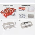 thumbnail image 2 of 100 PCS of Super Sharp Double Edge Safety Razor Blades - Upgrade Your Shave Today!, 2 of 4