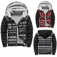thumbnail image 3 of guisaled Mens Zip Up Hoodies Winter Warm Fuzzy Fleece Lined Hooded Jackets Outdoor Windproof Sherpa Jacket wiht Pockets, 3 of 4