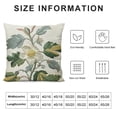 thumbnail image 5 of Creowell Jacquard Tropical Leaf Pattern Throw Pillow Covers Decorative Pillowcase,Green Cream White, 5 of 5