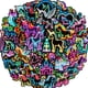 thumbnail image 1 of Paquete de stickers Kedikamodi de 56 piezas, unicornio neón, vinilo impermeable, 1 of 7