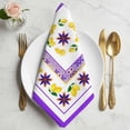 thumbnail image 2 of Purple Lemons Cloth Napkins, Summer Watercolor Italian Style Flower Washable and Reusable Dinner Napkins Set of 6, Table Napkin for Kitchen Party Birthday Wedding Hotel Housewarming 20"x20", 2 of 9