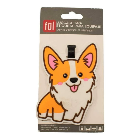 Etiqueta para Equipaje Travel Smart Identificador Diseño de Perro Multicolor