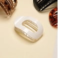 thumbnail image 2 of Fashion Oval Hair Claw Clip for Women New Design Leopard Matte Curved Flat Styling Barrettes Acrylic Lying Down Hair Accessories, 2 of 10