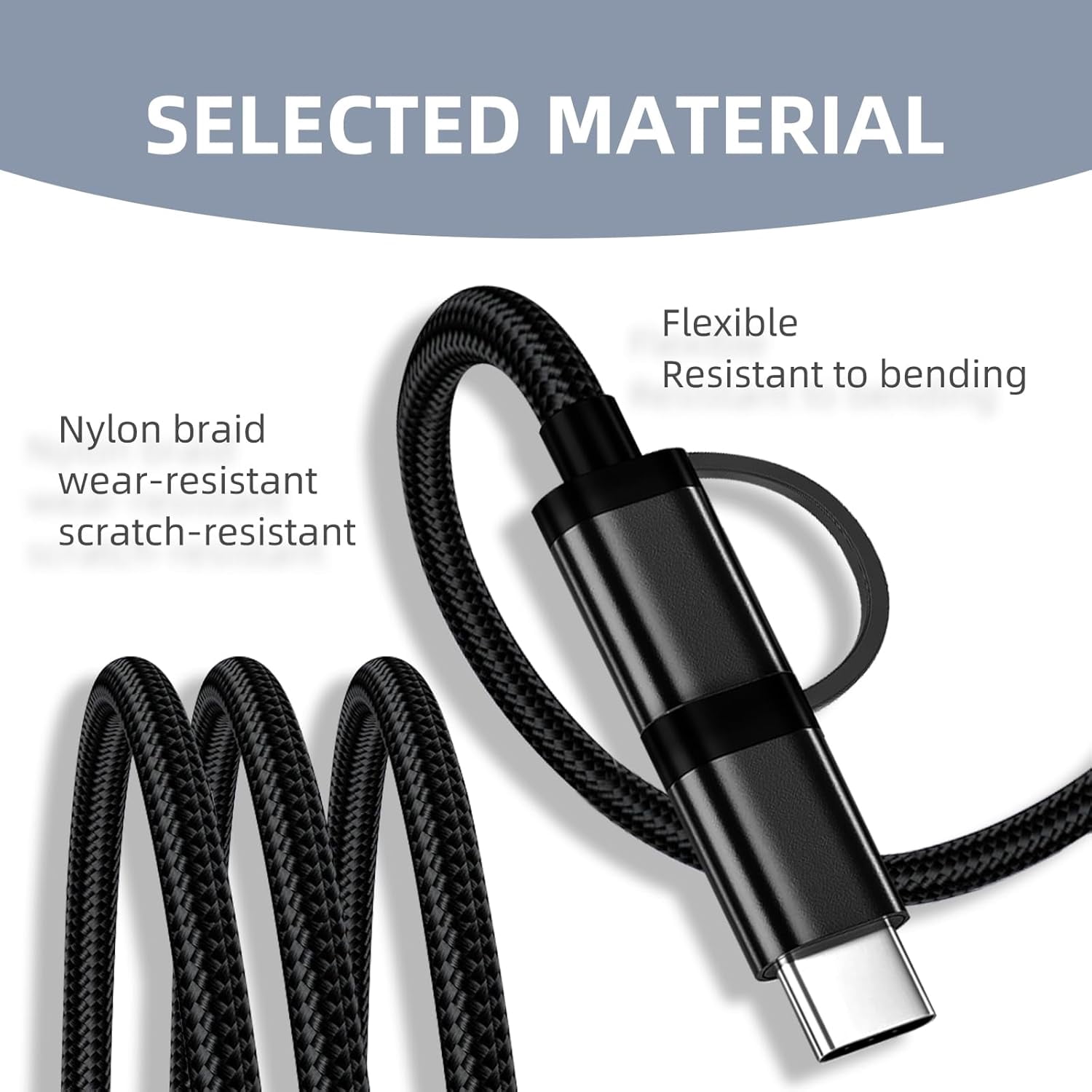 RGHJAR-Type C&Micro USB Charging Cable for Kyocera Flip Phone DuraForce Pro, DuraXE (E4710), DuraXV LTE, DuraXTP,DuraXT,DuraXA,DuraTR,E656,E4255,DuraForce Pro 2/3, Ultra 5G E7110Charger Cord Replacem