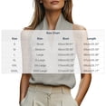 thumbnail image 4 of TGSLY Women's Halter V Neck Linen Tank Tops Lightweight Soft Sleeveless Halter Blouses Relaxed Flowy Fit Dressy Casual Solid Color Vsst XXXL, 4 of 8