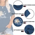 thumbnail image 4 of XCHQRTI Just Breathe Dandelion Women Tshirt Plus Size Graphic Shirt Short Sleeve Loose Tee Tops, 4 of 11