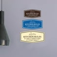 thumbnail image 4 of Signs ByLITA Fancy Kitchen Rules If it Smells Throw it away If it Is Dirty Wash It Sign (Navy Blue / White) - Large, 4 of 8