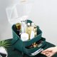 thumbnail image 3 of Caja de almacenamiento de cosméticos para maquillaje, impermeable y a prueba de polvo, con tapa y cajón completamente abiertos, estante portátil para el cuidado de la piel con asa para mostrador de, 3 of 7