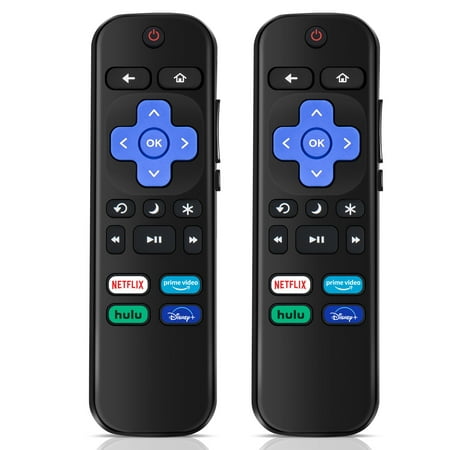 ( Pack of 2 ) Replacement Remote Control Compatible with Roku TV, for TCL Roku/ for Hisense Roku/ for Onn Roku/ for Sharp Roku (NOT for Roku Stick and Box)