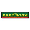thumbnail image 2 of Dart Room Novelty Decor, Metal Wall Sign - 4x18 Inches, 2 of 4