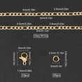 thumbnail image 2 of DIY 10M 32.8 Feet 3MM Gold Chain Roll Figaro Chains Stainless Steel Cable Chain Necklace Chains with Jump Rings Lobster Clasps for Women Adults Jewelry Making Kits Necklaces Bracelets Craft, 2 of 7