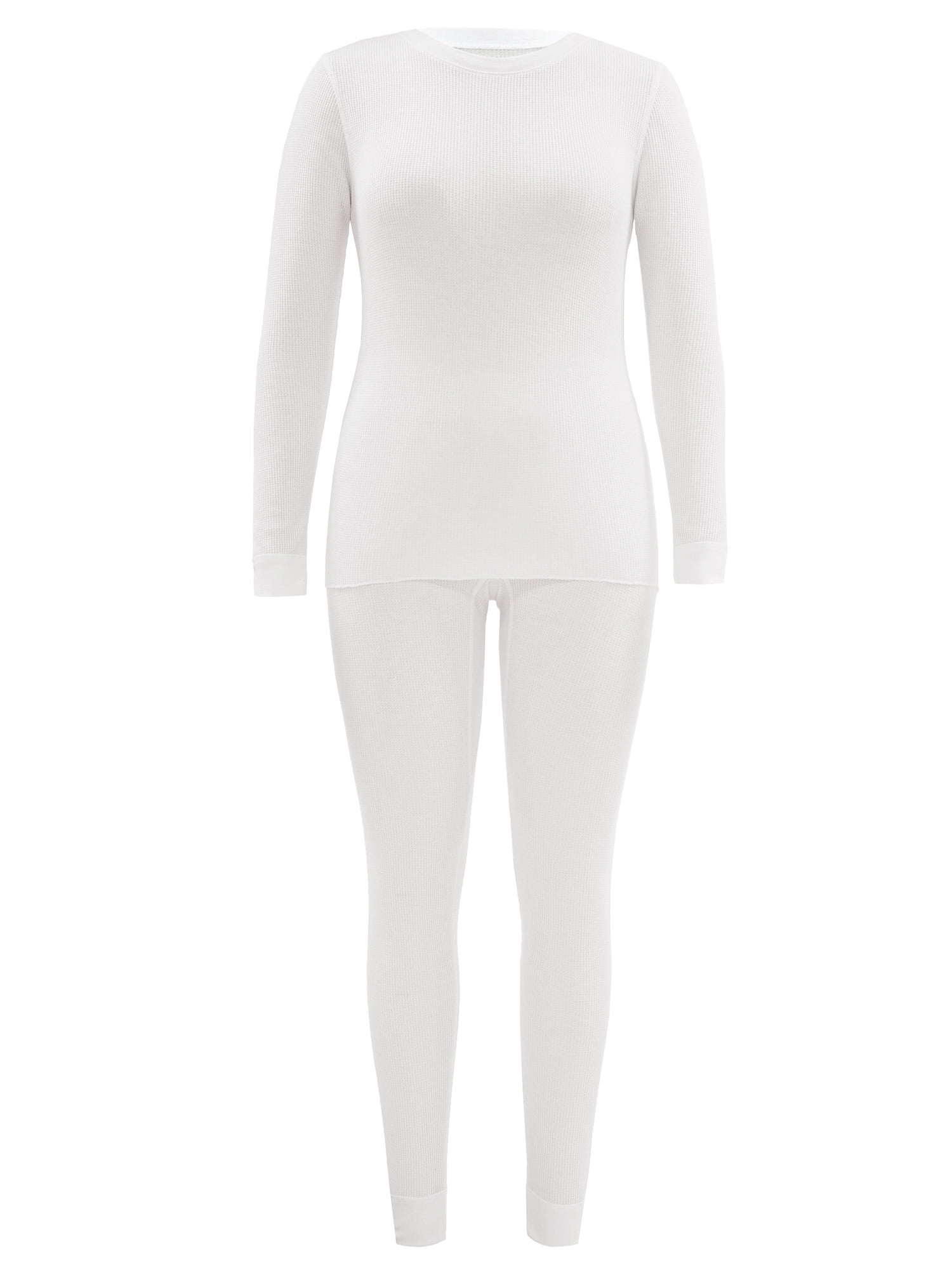Fruit of the Loom Women's and Women's Plus Eversoft Waffle Top and Bottom Thermal Set