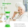 thumbnail image 1 of Temporizador de cepillado de dientes para niños con reloj de arena de 3 minutos con ventosa (verde) Wdftyju  Libre de BPA, 1 of 3